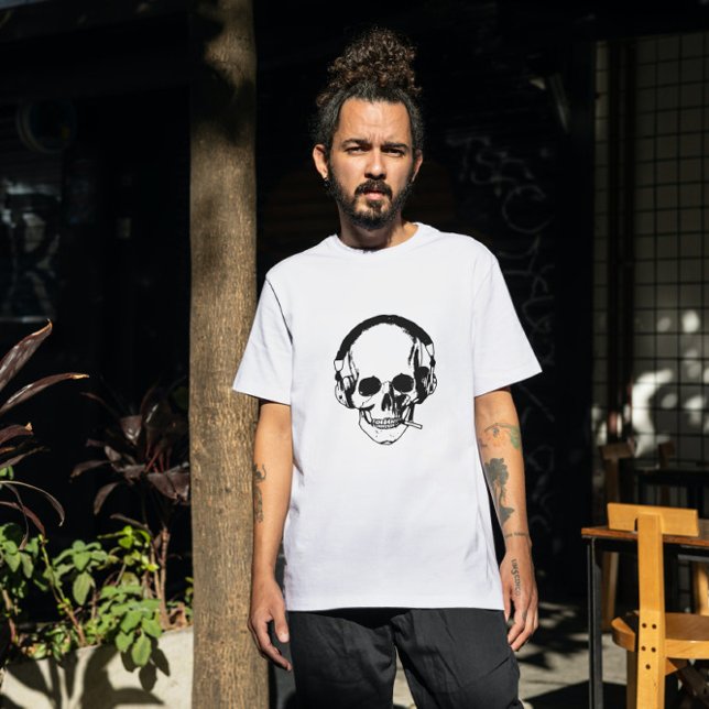 Skull Smoking Tri-Blend Shirt (Creator Uploaded)