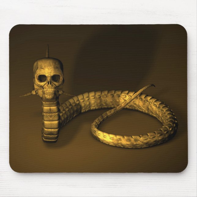 Skull Snake Mouse Pad (Front)
