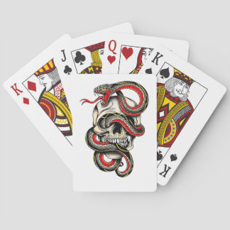Skull & Snake Playing Cards | Edgy Design