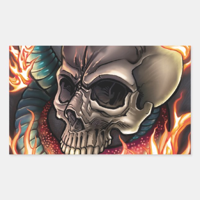 Skull + Snake Sticker (Front)