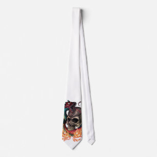 Skull + Snake Tie