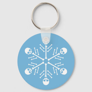 Skull Snowflakes Keychain