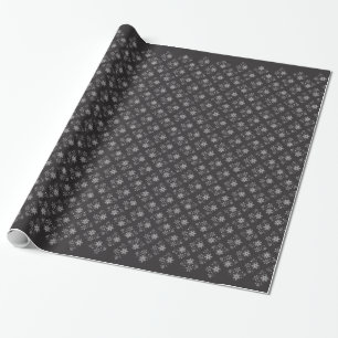 Skull Snowflakes Wrapping Paper