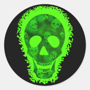 Skull Spectres Big Skull round sticker