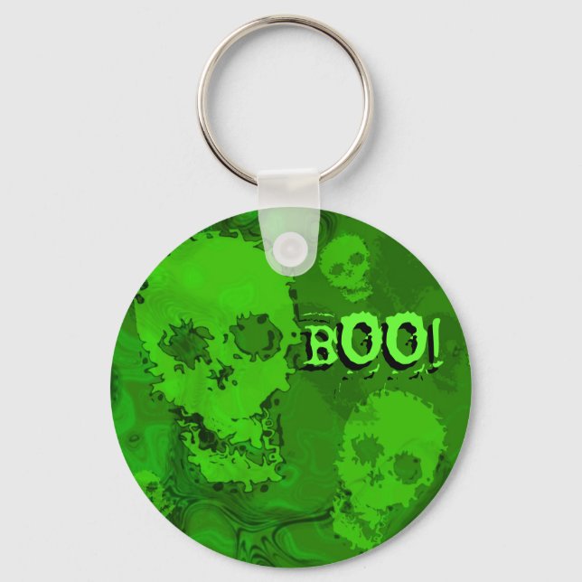 Skull Spectres 'Boo!' keychain (Front)