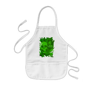 Skull Spectres swirl 'Boo!' apron