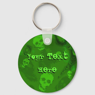 Skull Spectres 'Your Text' keychain