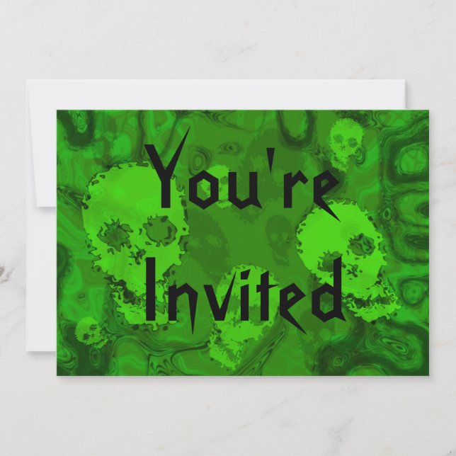 Skull Spectres 'You're Invited' invitation (Front)