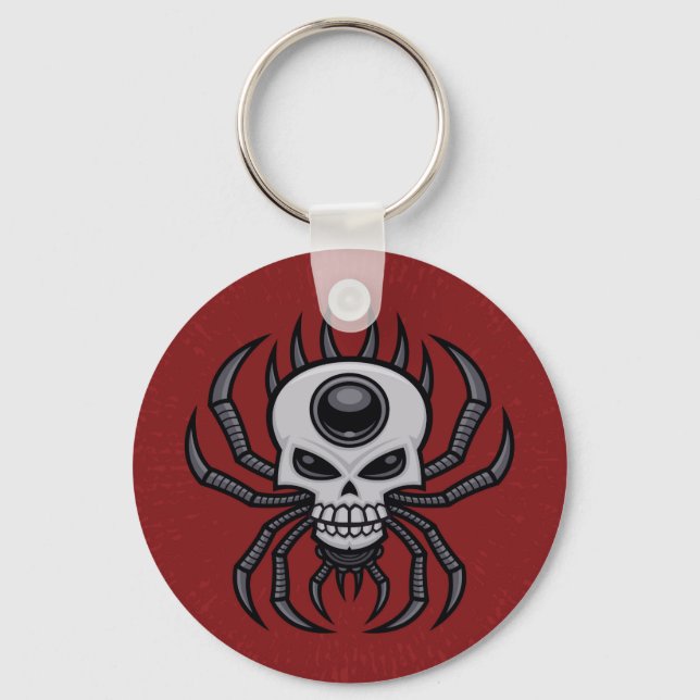 Skull Spider Keychain (Front)