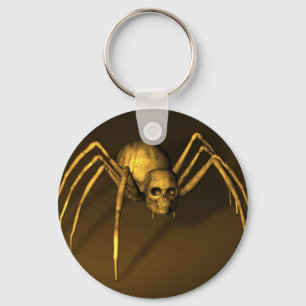 Skull Spider Keychain