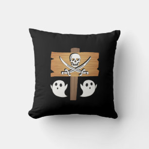 Skull Spirits Throw Pillow