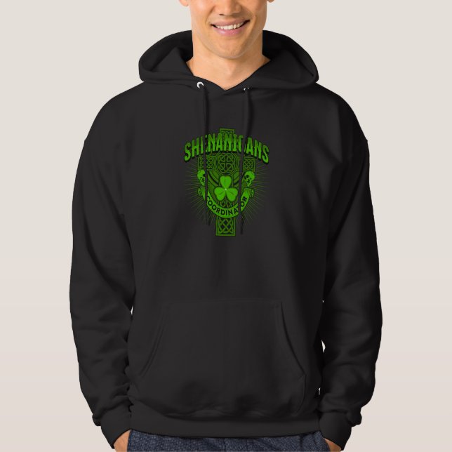 Skull St Patricks Day Irish Saint Patricks Day Of  Hoodie (Front)