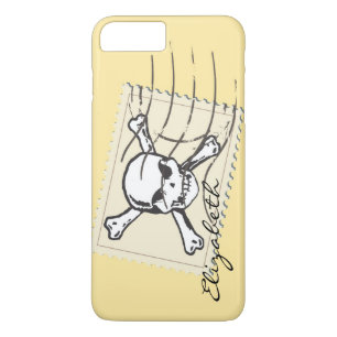 Skull Stamp Custom Monogram iPhone 8 Plus/7 Plus Case