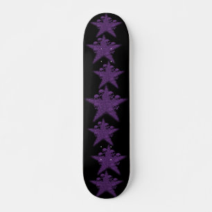 Skull Star Purple Skateboard