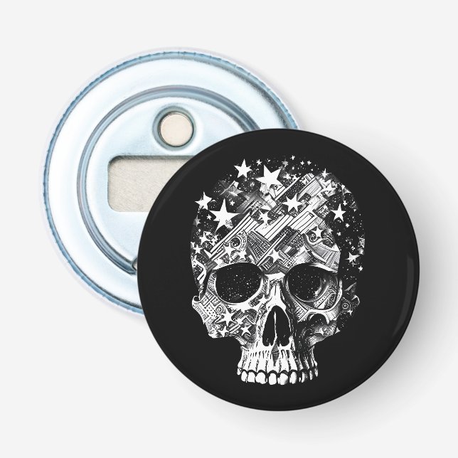 Skull & Stars IV Bottle Opener (Front)
