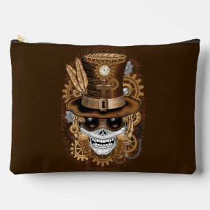 Skull Steampunk Voodoo Retro Machine Accessory Pouch