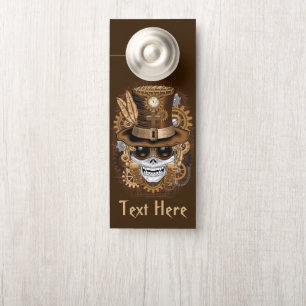 Skull Steampunk Voodoo Retro Machine Door Hanger