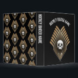Skull & Sticks Avery Binder<br><div class="desc">A ghoulish graphic for goalish hockey players</div>
