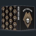 Skull & Sticks Avery Binder<br><div class="desc">A ghoulish graphic for goalish hockey players</div>