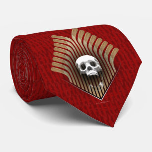 Skull & Sticks (Hockey) Tie