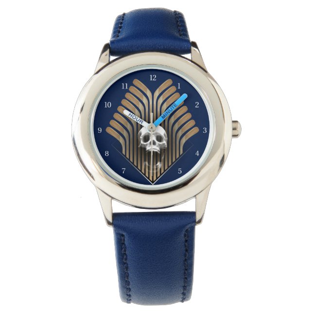 Skull & Sticks (Hockey) Wristwatch (Front)