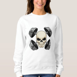 Skull Strength training Dumbbells Sweatshirt