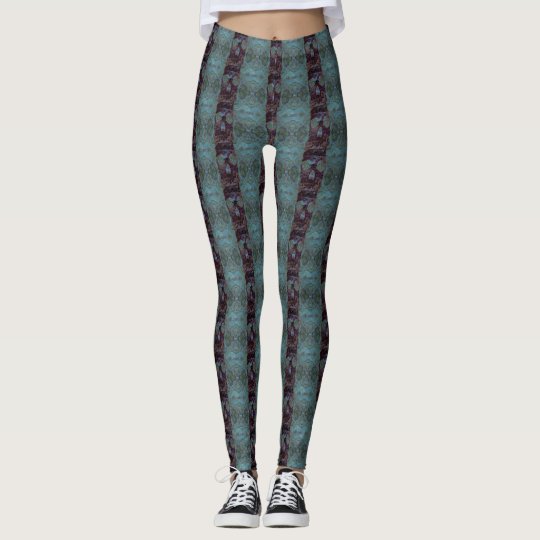 Skull Striped Paisley Leggings