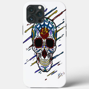 skull sugar skull iPhone 13 pro max case