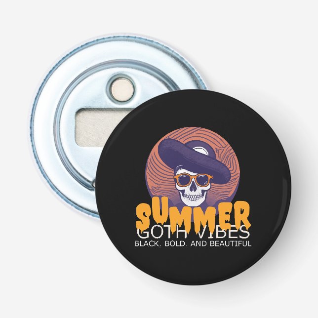 skull summer hat bottle opener (Front)