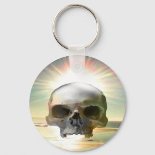 Skull Sunset Keychain