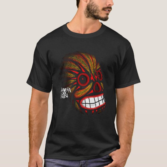 Skull t-shirts with feathers fun designs   (Front)