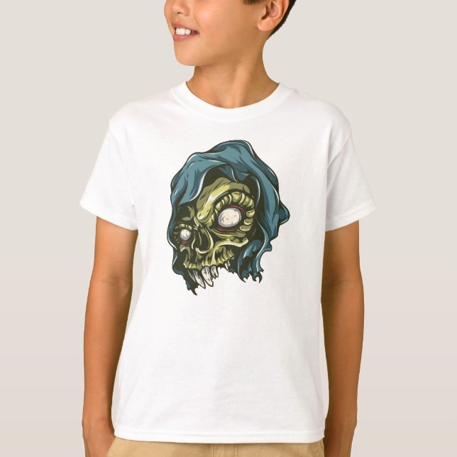 Skull Tagless ComfortSoft® Long Sleeve T-Shirt (Front)