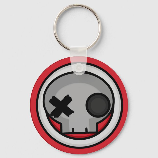 Skull Target Keychain (Front)