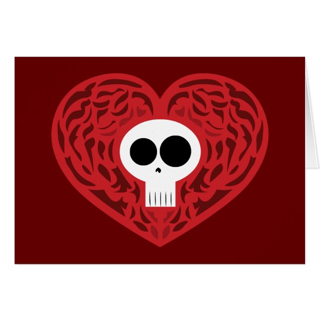 Skull Tattoo Heart (Front Horizontal)
