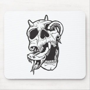 Skull Tattoo Mouse Pad