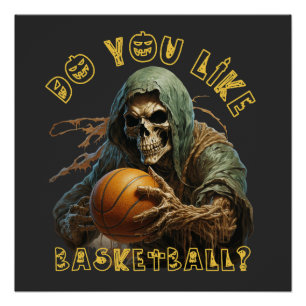 Skull Tee Skeleton Halloween Shirt Skull Poster