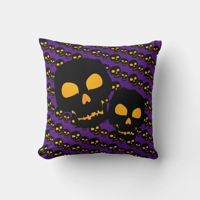 Skull Throw Pillow (Front)