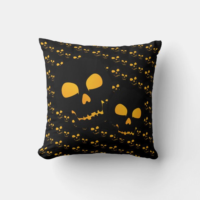 Skull Throw Pillow (Front)