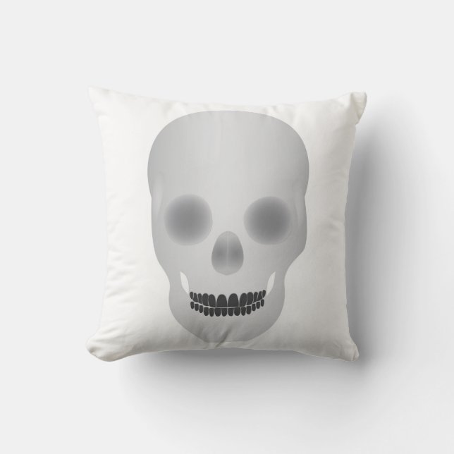 Skull Throw Pillow (Front)