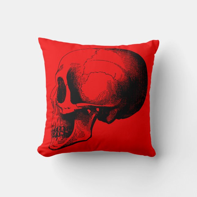 Skull Throw Pillow (Front)