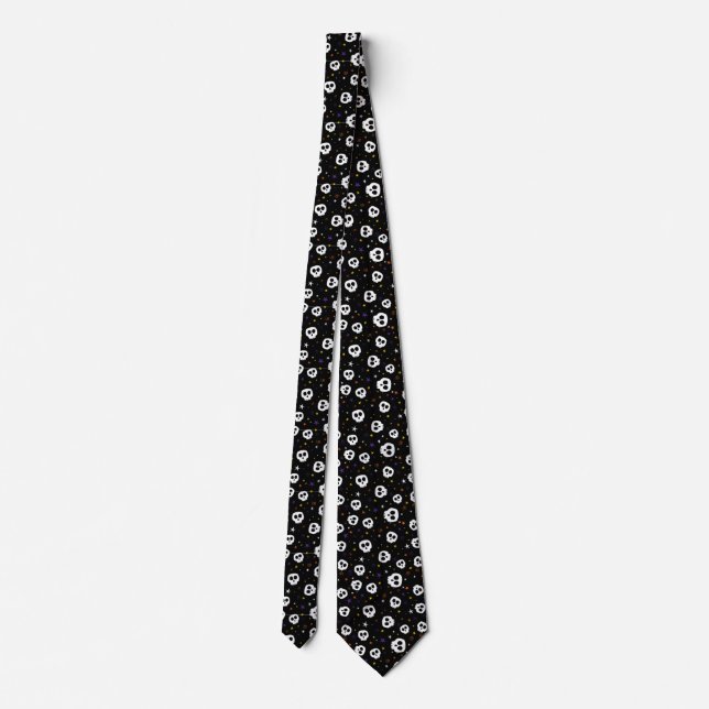 Skull Toss Dress Tie (Back)