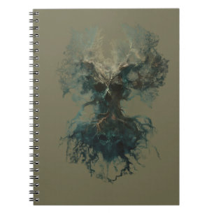 Skull Tree Surreal Dark Nature Notebook