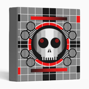 Skull TV ring binder 2 sided