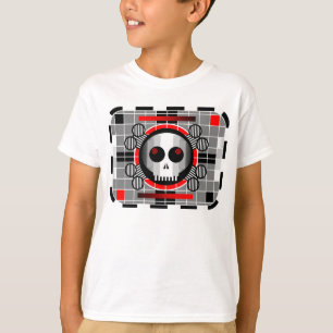 Skull TV t-shirt kid's basic white