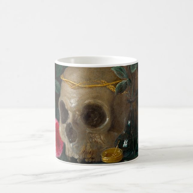 Skull Vanitas Still Life Jan van Kessel Coffee Mug (Center)