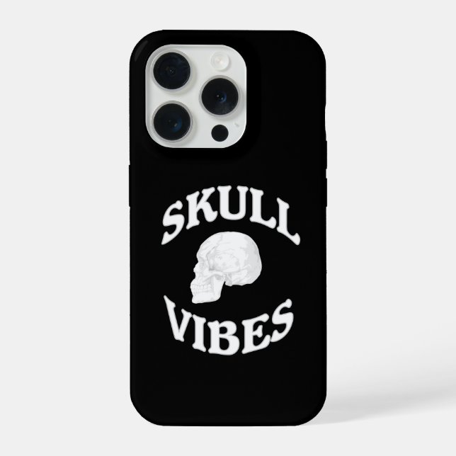 Skull vibes iPhone case (Back)