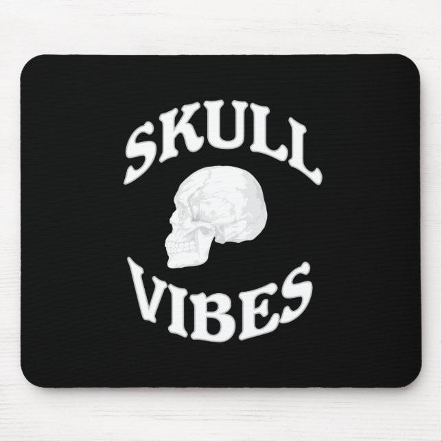 Skull vibes mouse pad (Front)