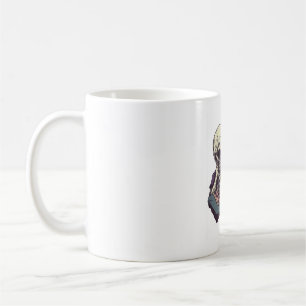 Skull vs Cat � Funny Chess Battle Coffee Mug