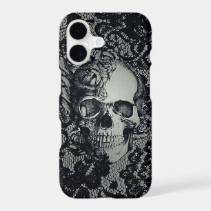 Skull w/Lace iPhone 8/7, Barely There Phone Case