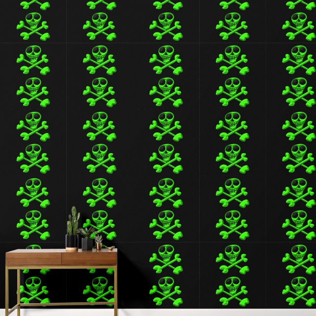 skull wallpaper (Hallway)